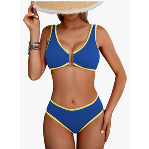 swimall Women's Triangle Bikini Set Sexy Brazilian Sporty Two Piece Swimsuit Cute Bathing Suit Small