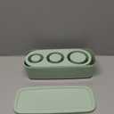 Ice Cube Tray for Tumbler Cup 30Oz-40Oz, 3 Pcs Silicone Cylinder Ice Mold with Lid and Bin for Freezer, Easy Fill and Release Ice Maker for Whiskey, Cocktail BPA-Free (Green, 40Oz-Type1)