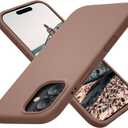 Cordking for iPhone 17 Case, Silicone Ultra Slim Shockproof Protective Phone Case with [Soft Anti-Scratch Microfiber Lining], 6.3 inch, Light Brown