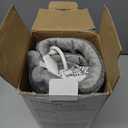 BOB AND BRAD Far Infrared Weighted Heating Pad for Back Pain Relief, Electric Heat Pad for Cramps, Knee, Neck & Shoulder, Moist Heat Therapy & Hands-Free Strap, FSA-HSA Eligible, Gift for Women Men (Gray)