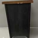 Signature Design by Ashley Valebeck Rustic Farmhouse Chair Side End Table with Cabinet Door, Distressed Black