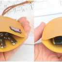 2 x PU Leather Key Fob Case, 5Pcs Key Pouch for Car Keys Keychain Holder Love Heart Decor Key Case, 5 Colors