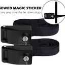 2 Pack Lockable Tie Down Strap, with 3 Stainless Steel Cables, for Lashing Locking Kayak, Bike, Surfboard, 10 Feet Each