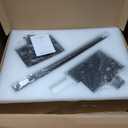 young master Half Moon Lash Light, 24W 1500LM Dimmable LED Floor Lamp with Adjustable Height for Lash Techs, Tattoo & Nail Artists, 4 Color Modes, Phone Holder & 2 Trays