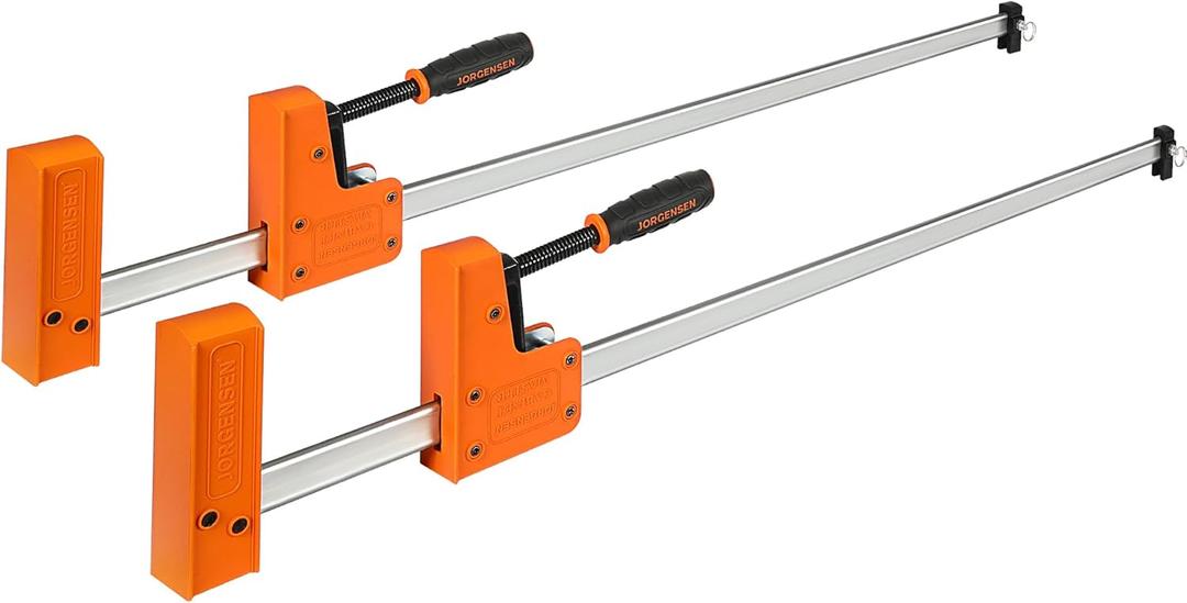 JORGENSEN 36-inch Bar Clamps, 90Cabinet Master Parallel Jaw Bar Clamp Set, 2-pack