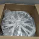 16 Inch Hubcaps with Adjustable Steel Retention Rings, Premium ABS Universal Fit, Set of 4 Wheel Covers (Silver)