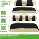10L0L Golf Cart Front & Rear Seat Covers Full Set for Yamaha G2 G8 G9 G11 G14 G16 G19 G20 G21 G22 & Club Car DS Pre-2000, Tomberlin Emerge E2, E-Z-GO Marathon, Fits 4 Passenger Seat Golf Cart