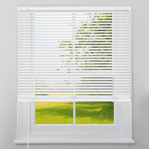 Kokorona Cordless Mini Blinds Horizontal Venetian Blinds Vinyl Window Shades Light Filtering Privacy Room Darkening Blinds for Bedroom, Kitchen, Office, 42" W X 64" H, White