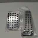 2pcs Gas and Brake Pedals Pads Cover Anti-Slip for Mercedes-Benz C E S GLC GLE GLK SLK CLS SL Class Stainless Steel Car Pedals Accessories No Drill Replacement