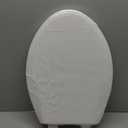 Angol Shiold Elongated Toilet Seat Soft Close & Quick Release White Plastic | PP Material Rust-Proof, Universal Fit for Oval Toilet Lid Replacement(18.5",Modern)