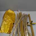 7.2FT+6.6FT Sturdy Metal Wedding Arch Backdrop Stand - Gold 2-Piece Wedding Arch Frame Set for Ceremonies, Birthdays, Graduations & Baby Showers Decor