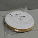 33 Feet Weather Stripping Door Seal- 1/2" Wide X 1/4" Thick Door Bottom Seal Strip High Density Foam Tape Adhesive Rubber Strip for Door Soundproofing,Window Insulation (1/2" x 1/4" x 33FT,White)