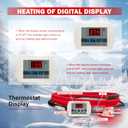 OEBLD Heat Tape for Water Pipes 3FT, Replaceable Smart Thermostat for Pipe Freeze Protection, Self-Regulating Roof Deicing Cable for Metal and Plastic Home Pipes, 110-120V