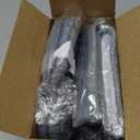 Silicone Oven Mitts, Heat Resistant 2PCS Oven Mitts with Soft Cotton Lining, Waterproof Non-Slip Grip Oven Glove, Kitchen Potholder Mits for BBQ, Baking, Cooking, 12.5 Inch - Grey (Gray)