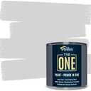 THE ONE Paint & Primer: Most Durable All-in-One Furniture Paint, Cabinet Paint, Front Door Paint, Wall Paint, Bathroom, Kitchen - Fast Drying Craft Paint Interior/Exterior (Light Grey, Gloss, 8.5oz)