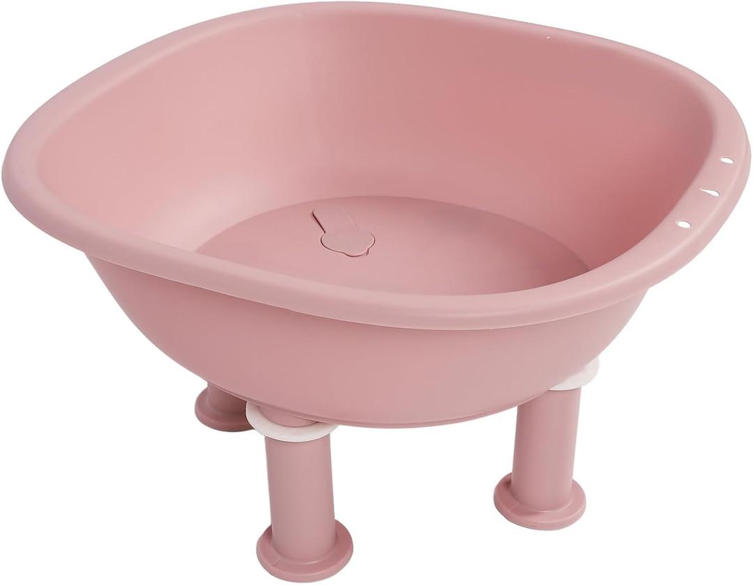 Sitz Bath Seat, Anti Slip Deeper Bowl Design for Postpartum Care Hemorrhoid Relief, Sealed Drain Outlet with Hanging Hole for Women After Childbirth, Hemorrhoid Sufferers, and (Pink)
