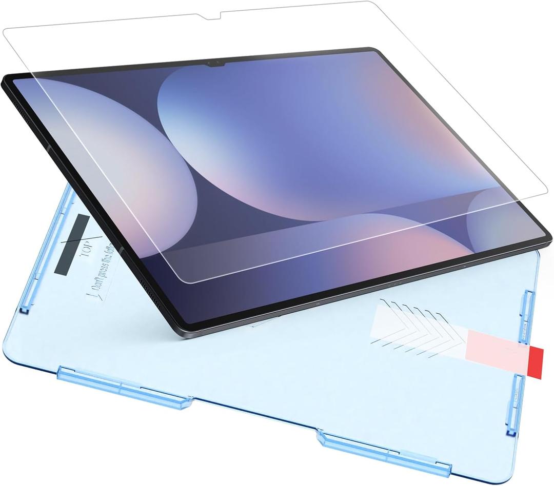 KCT Nano-Texture Glass Screen Protector Compatible with Samsung Galaxy Tab S10 Ultra /S9 Ultra / S8 Ultra 14.6 Inch,Touch Like Silk, Auto-Alignment Tool, Matte Tempered Glass
