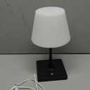 Outdoor Rechargeable Table lamp, Battery Operated Night Lights,Waterproof lamp for Shower,4000mAh LED 3 Colors Dimmable Touch Bedside Table Lamp for Coffee Shop Bedroom Patio -Black