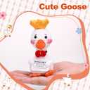 3 x 2 Pack Positive Crochet Animals with Encouraging Messages, Cute Emotional Crochet Goose Easter Basket Stuffers, Inspirational Mother's Day Galentines Birthday Graduation Gift for Women
