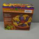 Nostalgia Taco Tuesday 10-Inch Tortilla Chip & Salsa Bowl, Perfect For Potato Chips, Pretzels, Veggies, Ranch, Guacamole, Dips, Hummus, Brown
