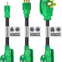 addlon 3-Piece Set RV Power Adapter Cord, 50 Amp to 30 Amp RV Adapter, 30 Amp to 110 Adapter, 14-50P to TT-30R, 5-15P to TT-30R, L14-30P to TT-30R, for RV Camper Caravan Van Trailer, ETL Listed