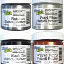 The Crafter's Workshop Stencil Butter - Formal Acrylic Paint Set - Boutique Metallic Texture Paste for Art, Canvas, Journals, & Cards - 4 x 2oz Jars