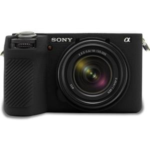 Easy Hood Camera Case for Sony Alpha 6700, Soft Silicone Protective Cover a6700 DSLR Camera Anti-Scratch Slim Fit Body Skin Protector Housing Sleeve for Sony A6700 Mirrorless Camera Black