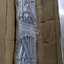 12 Ft V-Track Galvanized Inverted V Track for 1'' OD V-Groove Sliding Gate Rollers Driveway Gate with Hammer Drive in Anchors, Heavy Duty Sliding Driveway Gate Track