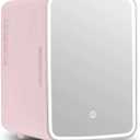Skincare Fridge, Makeup Fridge for Bedroom, Pink