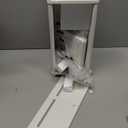 Kitsure Toilet Paper Holder Stand  Compact Bathroom Storage Cabinet for Extra Rolls and Small Items, Bathroom Organizers and Storage for Small Spaces, Over The Toilet Storage Cabinet, 31.0" H, White