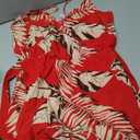 PATPAT Family Matching Outfits Mommy and Me Dresses Hawaiian Tropical Vacation Beach Spaghetti Strap Dress and Shirt Women Medium
