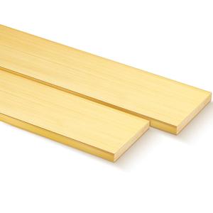 Hicarer 2 Pieces 1/4" x 2" C360 Brass Flat Bar Blank, 12" Long Rectangular Sheet, Plate Mill Stock Solid Brass for Craft Hobby, Knife Making Hicarer 2 Pieces 1/4" x 2" C360 Brass Flat Bar Blank, 12" Long Rectangular Sheet, Plate Mill Stock Solid Brass for Craft Hobby, Knife Making