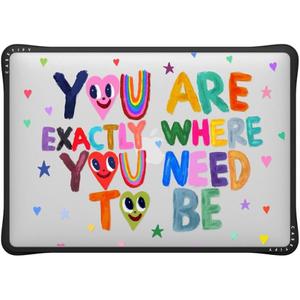 CASETiFY Impact MacBook Air 13" (M1/Intel) Case [Cushioned Impact Corners/Scratch-Resistant/Anti-Slip Grip] - You are Exactly - Clear Black