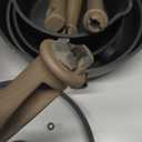 Astercook Non Stick Pots and Pans Set, Healthy Non-Toxic Titanium Induction Kitchen Cookware Sets for Cooking with Frying Pans, PFAS/PTFE/PFOA & PFOS Free, Black, 19 Pcs