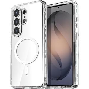 AICase for Samsung Galaxy S26 Ultra Case Clear[Compatible with MagSafe] Heavy Duty Drop Protection Full Body Rugged Shockproof/Dust Proof 3-Layer Military Protective Tough Durable Cover for S26 Ultra