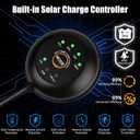 30W 24V Solar Panel SAE Connector Kit, Waterproof 30 Watts Solar Battery Trickle Charger Maintainer + PWM Controller + SAE Connection Cable for Car RV Boat Motorcycle Trailer