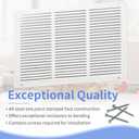 Howeall 18"W x 12"H [Duct Opening Size] Steel Return Air Grille, Air Return Vent Cover for Ceiling and Sidewall - HVAC Air Vent Covers - [Outer Dimensions: 19.75"W x 13.75"H]