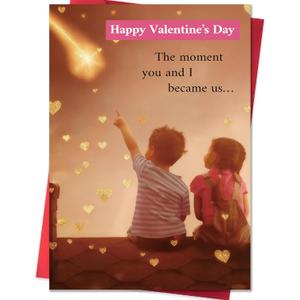 2 x Valentines Day Card,Valentines Day Cards Gifts for Him Her,Valentines Day Card for Husband Wife Boyfriend Girlfriend Fiance Fiancee Men Women with Nostalgic Childhood Design