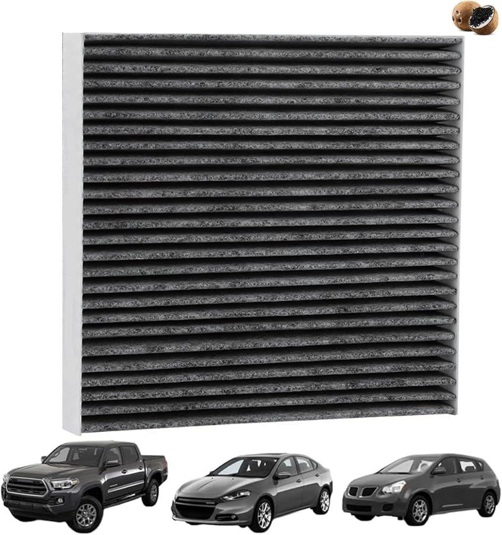 Tacoma Dart Vibe Dedicated CF10374 Cabin Air Filter with Activated Charcoal Layer For 2005-2023 Toyota Tacoma;2013-2016 Dodge Dart;2003-2008 Pontiac Vibe