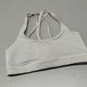 Women's Workout Sports Bras Fitness Satara Low Impact Bra Yoga Crop Tank (White, Small)