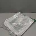 6 Packs 10.2 x 10.2 x 2.8 Inch Clear Plastic Sweater Bags Clear Clothing Pouches with Zipper Rectangle PVC Transparent Cosmetic Bags for Clothes Blankets Linen Quilt Pillow Organizer Storage