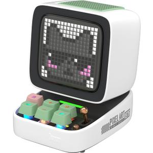 Divoom Ditoo Pro Pixel Art Gaming Portable Bluetooth Speaker with App Controlled 16X16 LED Front Panel, Also a Smart Alarm (White) Divoom Ditoo Pro Pixel Art Gaming Portable Bluetooth Speaker with App Controlled 16X16 LED Front Panel, Also a Smart Alarm (White)