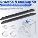 GFA28KITN Stacking Kit for GE 28"W Washer Dryer Stack Bracket Kit - Compatible with GE 28 inch Width Front Load Washers and Dryers Laundry Stacking Kit [Patented]