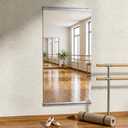 VooBang Home Gym Mirror 1 PCS 24"×48", Frameless Wall Mirror Full Length | Shatterproof Tempered Glass Large Body Mirror Hanging for Dancing Studio, Exercise, Fineness, Yoga