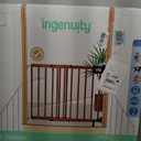 Ingenuity The Stairway 48W Series, 30'-48' Wide, 32" Tall, Baby Gate for Stairs with Door, Wood Safety Gate for Doorways and Stairways - Oak Wood