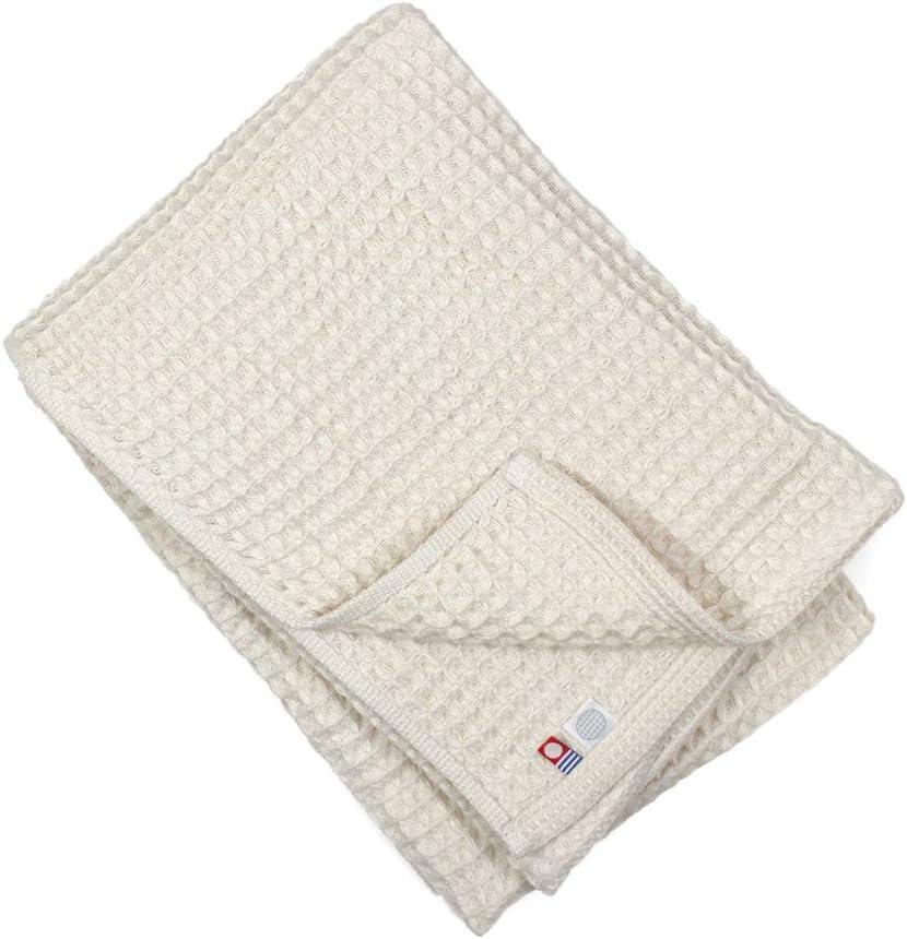 Imabari Towel Japan IORI WAFFLE TOWEL (Bath Towel (130x68cm), Off-White)