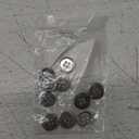 10 PCS Metal Buttons Suit Shirts Coats Sewing Round Retro 4-Hole Buttons for Clothes Decoration Handmaking (Silver, 15mm)