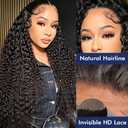 EGK 13x6 HD Lace Deep Wave Human Hair Wig, 30 Inch 220% Density | Premium 13x6 HD Lace Deep Wave Human Hair Wig Pre Plucked for Women, Natural Hairline, Glueless & Full Volume