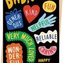 4 x Funny Fathers Day Card, Cute Father's Day Cards Gift for Dad from Daughter Son, Happy Father's Day Decoration Ideas