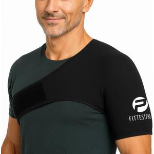 Shoulder Ice Pack Wrap (XL) for Pain Relief, Reusable Cold Therapy Wrap for Tendonitis, Swelling, Rotator Cuff, and Recovery, Black